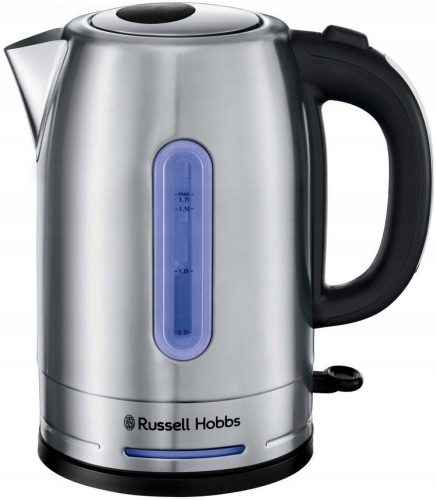  Russell Hobbs Тиха електрическа кана 2400 W 1.7 l сребристо/сива