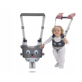    Колани Happy Walk за обучение на ходене, нюанси на сиво и сребристо