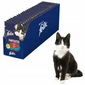    PURINA Felix Fantastic мокра храна за котки Beef 26x85g