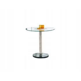    Халмар кръгла сребърна кухненска маса 80 х 80 х 74 см