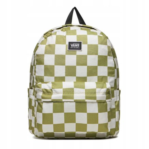  Ученическа раница VANS с много отделения, бяла, нюанси на зелено, 22г