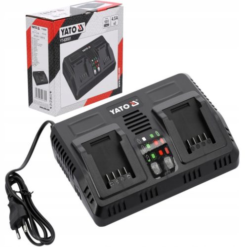  ИНТЕЛИГЕНТНО ДВОЙНО ЗАРЯДНО 18V (2.4-4.5A) YATO YT-828501