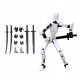  Многоставен подвижен робот 3D отпечатан манекен Toyslucky T13 Dummy