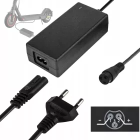    ЗАРЯДНО ЗА ЕЛЕКТРИЧЕСКИ СКЕЙТБОРД ХОВЪРБОРД 42V 2A 3PIN 9MM