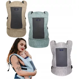    Кош за новородено Zaffiro - City Air: листа от мента