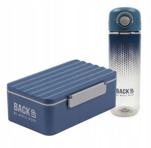  Бутилка за вода Backup 600 ml + Lunch Box подвижно отделение Backup C58 Navy blue Derform
