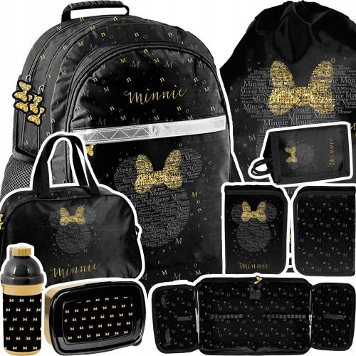  Ученическа раница с много отделения Paso black, Shades of yellow and gold, Multicolor 19 l + 6 other products