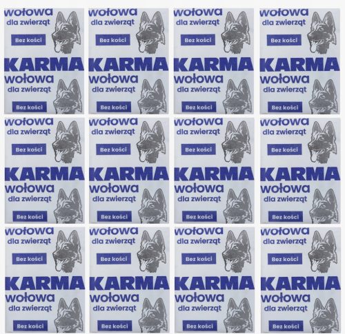  10кг Замразено месо 100% телешки кубчета за кучета BARF