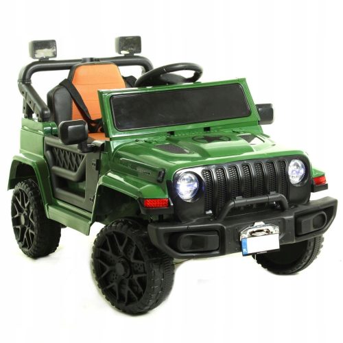  Акумулаторна кола за деца 4x4 кожено дистанционно CAR-JSX-1-GREEN