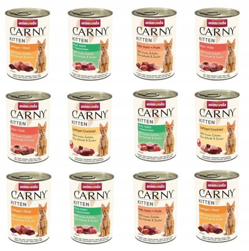  Animonda Carny Kitten Микс от вкусове 12x 400гр