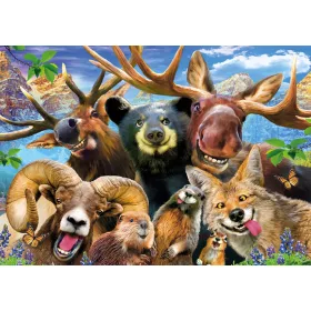    Дървен пъзел WoodenCity 1000 части Forest Team