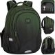  Ученическа раница CoolPack с няколко отделения, черна, нюанси на зелено