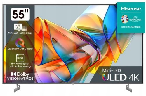  Hisense 55U6KQ 55" 4K UHD LED телевизор, черен