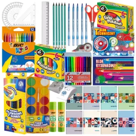    XXL School Layette Large School Set Supplies Тетрадки BIC ASTRA 87 бр