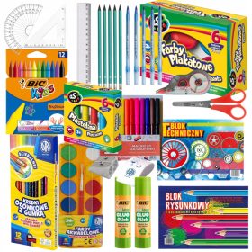    MEGA School Layette, LARGE School Set, BIC ASTRA Supplies, 79 бр
