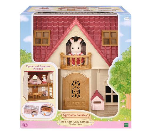 Sylvanian Families Уютна селска къща с червен покрив