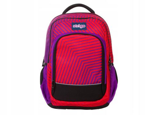 Модерен младежки раница Strigo Abstract Red, 23L - идеален избор за всеки стил