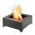  Първокласна площадка за огнище Square Garden, изработена от черна стомана 700 Square OutFire