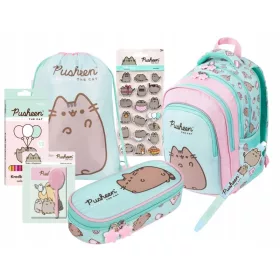    Pusheen The Cat училищен комплект раница молив чанта аксесоари