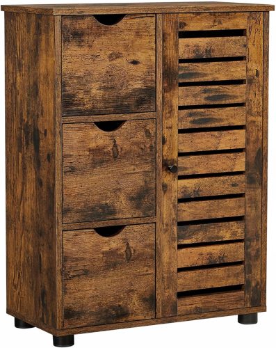  Гардероб Songmics Vasagle 60 x 80 x 30 cm нюанси на кафяво чекмедже