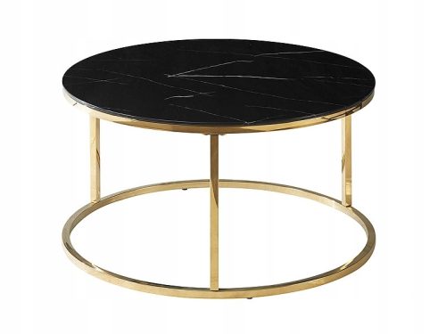  Сигнална пейка, ПЕЙКИ, кръгла, 80 х 80 х 45 см, златисто