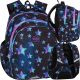 Ученическа раница Coolpack Galaxy Night за момичета с дизайн на звездички