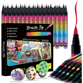    ХИМИКАЛИ АКРИЛНИ МАРКЕРИ С БОЯ 30БР 1-6 ММ