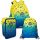  Ученическа раница с много отделения CoolPack Shades of blue, Shades of yellow и gold 21 l + 2 други продукта