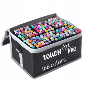    Двустранни цветни маркери Touch Art Pro 168 бр