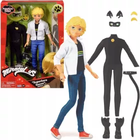    Фигура Bandai Miraculous Adrien и костюм на черна котка 26 см