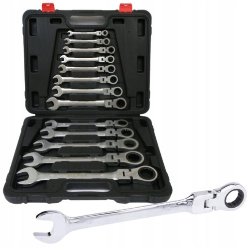  Комбинирани гаечни ключове с тресчотка SilverTools SK-013-01