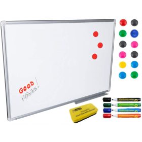   Бяла магнитна дъска за сухо изтриване 90х60