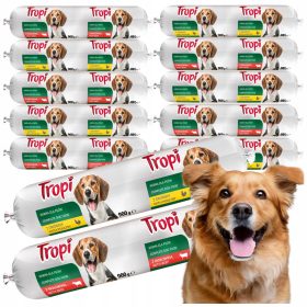    WET FOOD BAR НАДЕНИЦА МЕСО ЗА КУЧЕТА МИКС ОТ ВКУСОТИ ГОВЕЖДО ПТИЦЕ 10x900G