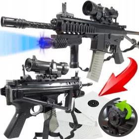    KAC PDW BB ПУШКА METAL ASG РЕПЛИКА SUB-RIFLE 6mm + 2 мишени