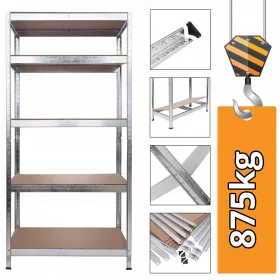    Метален складов рафт 180 х 90 х 40 см Humberg