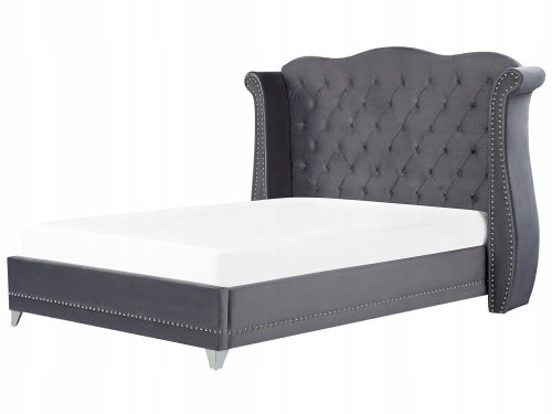  Тапицирано двойно легло Beliani AYETTE 180x200 нюанса сиво