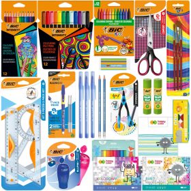    BIC SCHOOL LAYET ЗА 4-6 КЛАС пастели, маркери, МОЛИВИ, БЛОЧКИ + БЕЗПЛАТНО