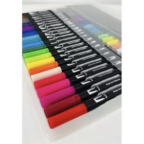    Маркери на водна основа с четка с двоен връх - 24 бр.