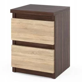    Нощно шкафче с 2 чекмеджета, ТВ маса, ДЪБ ВЕНГЕ СОНОМА