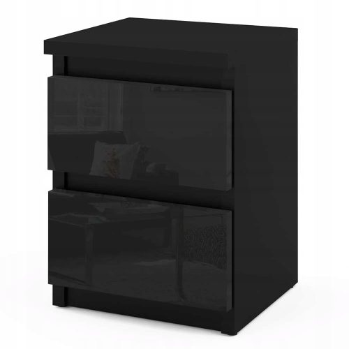  STV Мебелно нощно шкафче 40x30x30 см черно
