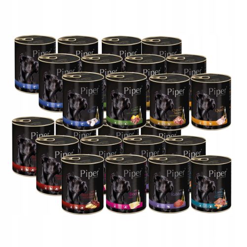  DOLINA NOTECI PIPER Мокра храна за кучета, микс от вкусове, 24 x 800гр