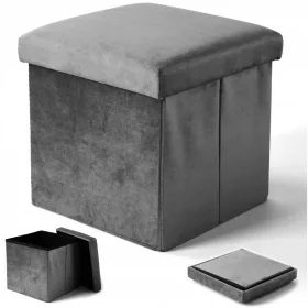 Тапициран пуф eHockers графит