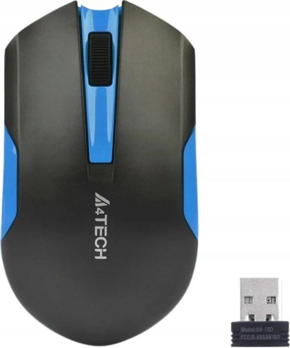 Безжична мишка A4Tech V-TRACK G3-200N-1 Black+Blue WRLS