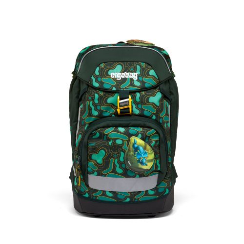  Ученическа раница Ergobag с едно отделение Нюанси кафяво и бежово, Нюанси зелено, Нюанси жълто и златно 20 л
