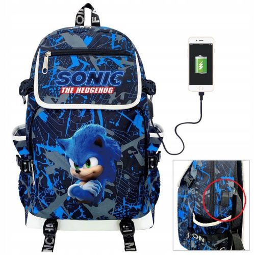  Ученическа раница с много отделения Sonic the Hedgehog dadi Multicolored 45 л