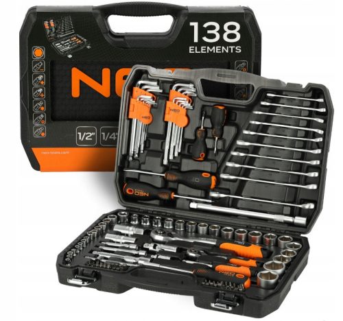  Комплект инструменти Neo Tools 138 бр.