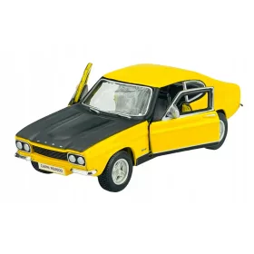    BBURAGO 1970 FORD CAPRI RS2600 ЖЪЛТ 1:32 МЕТАЛ НОВ МОДЕЛ
