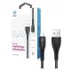  Korgy ALB12 USB-A - Lightning кабел 1,2 м черна найлонова оплетка