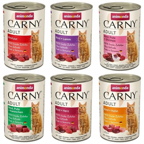  ANIMONDA Carny Adult за котки микс от вкусове 12x400гр