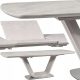  Правоъгълна разтегателна маса Signal MODERN 160 x 90 x 76 см нюанси на сивото